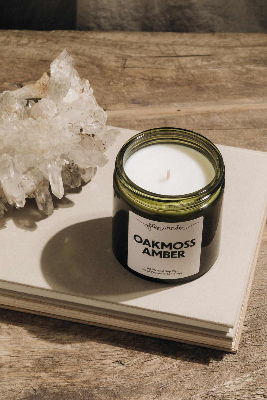 Often Wander Objects Signature Candle — Oakmoss Amber