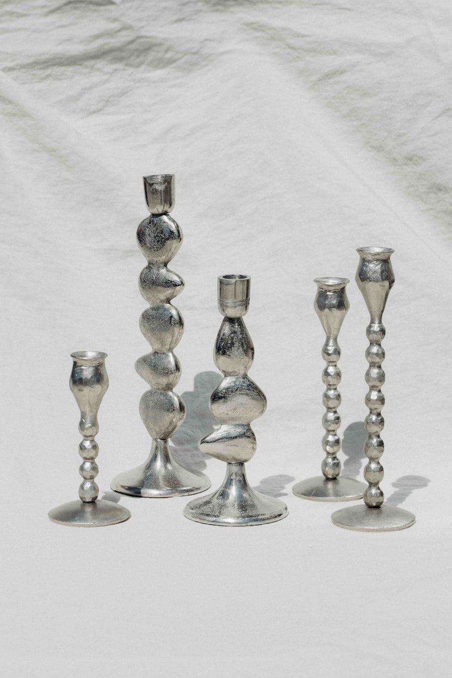 Bloomingville Objects Silver / FINAL SALE Silver Drift Candleholder Set