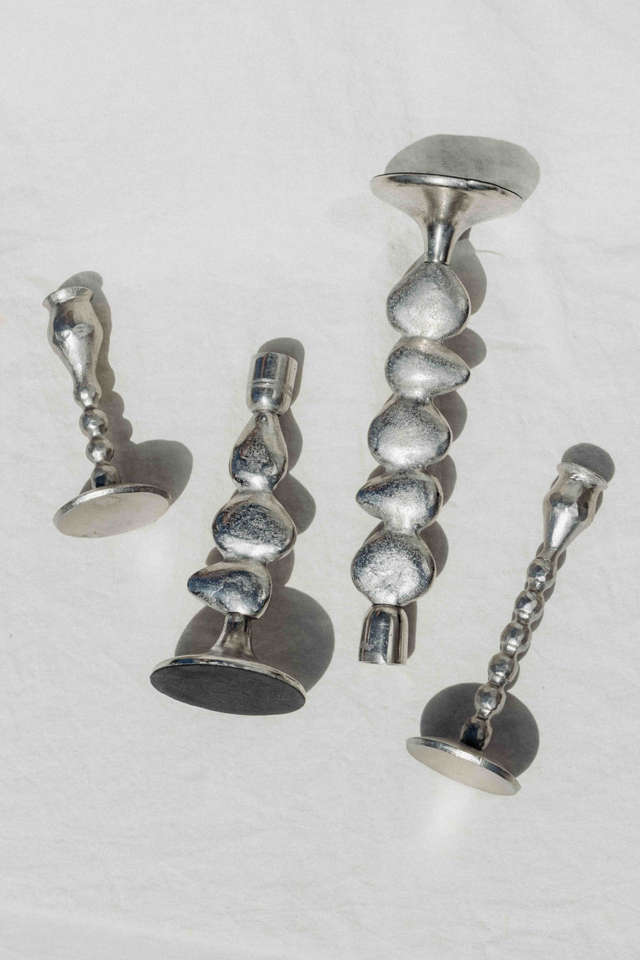 Bloomingville Objects Silver / FINAL SALE Silver Drift Candleholder Set