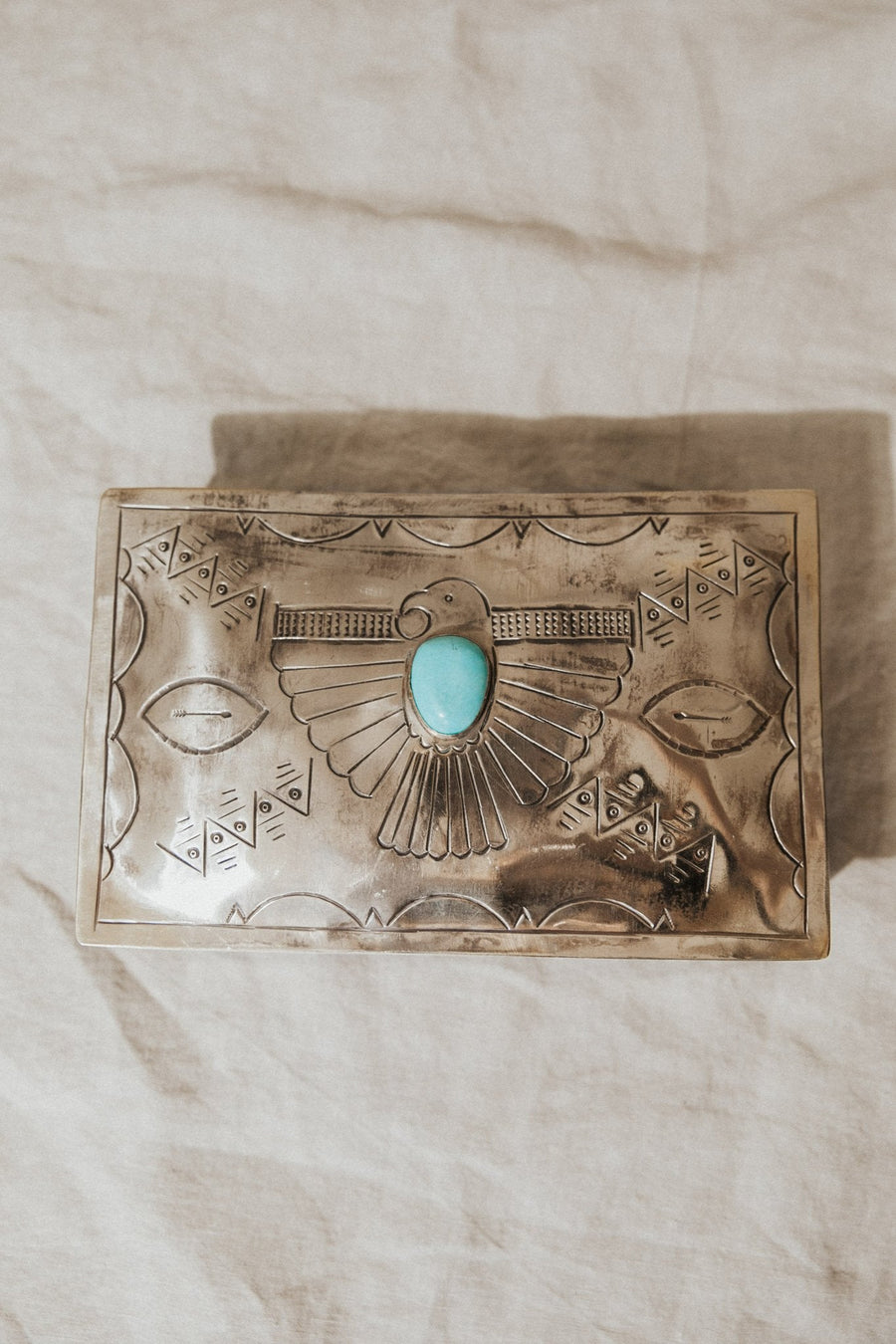 J. Alexander Objects Turquoise / FINAL SALE Soaring Thunderbird Keepsake Box