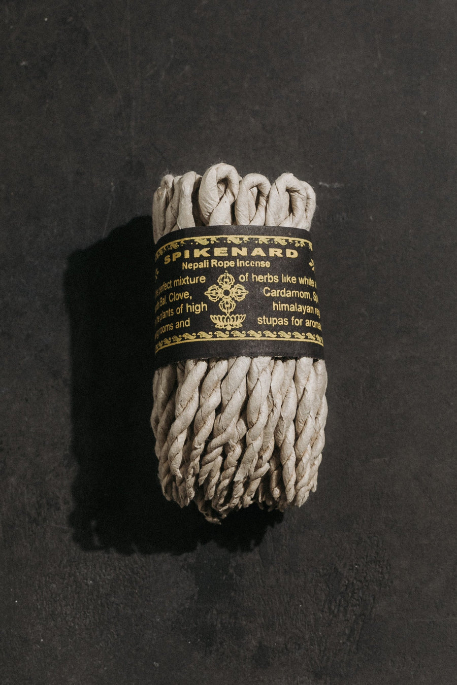 Shaman Market Objects Black / FINAL SALE Spikenard Nepali Rope Incense