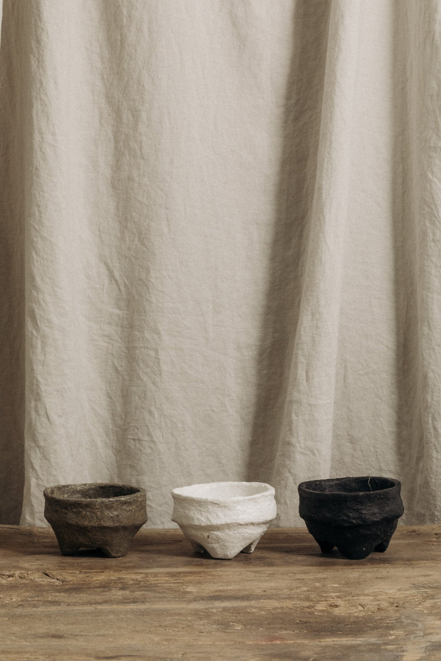 RJ's Imports Objects Cream / FINAL SALE Copy of Ancient Archive Papier Mâché Bowls