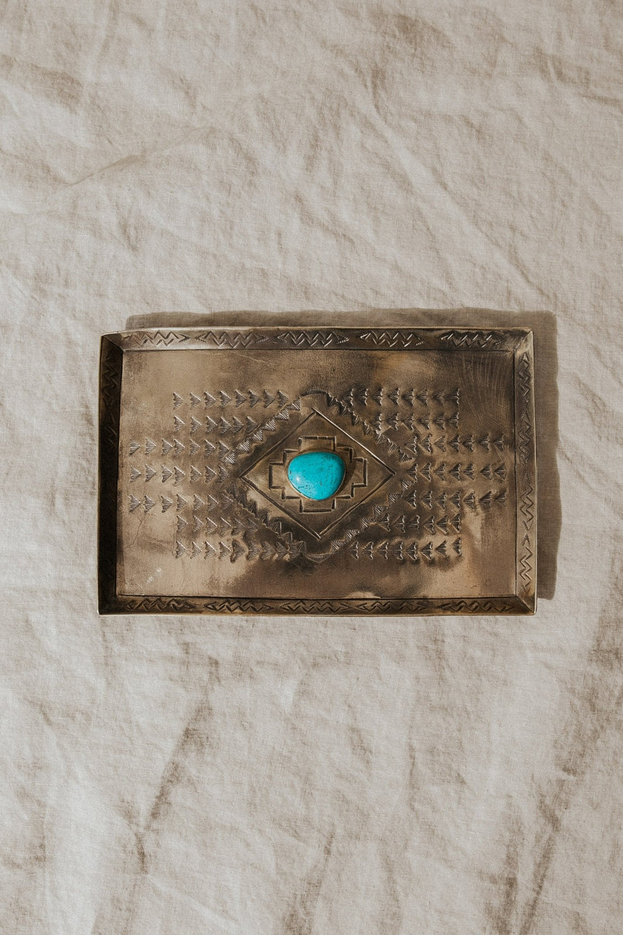 J. Alexander Objects Silver / FINAL SALE Turquoise Treasure Tray