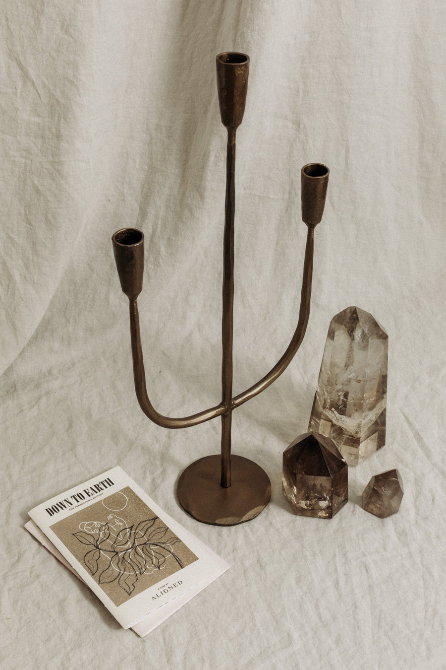 Creative Co-Op Objects Brass / FINAL SALE Victorian Gothic Metal Candelabra