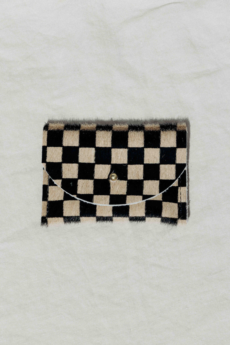 Primecut Objects Checkered Hair on Hide / FINAL SALE Wildside Leather Wallet