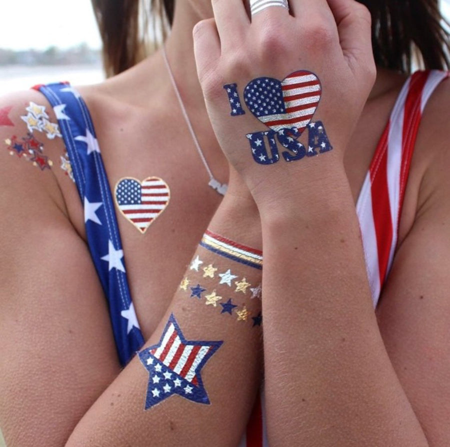 Child of Wild sale 4th of July Temp Tats - 2 Pack