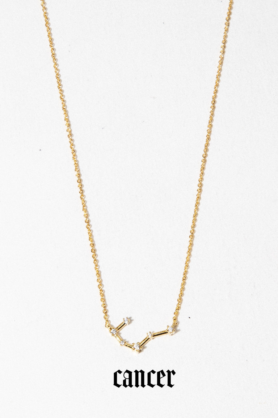 charis Jewelry Cancer / 16 Inches / Gold Constellation Necklace