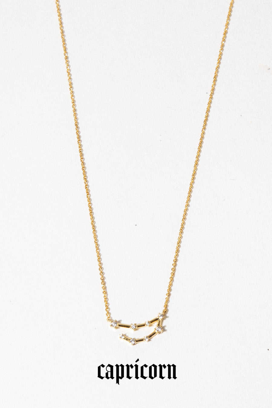charis Jewelry Capricorn / 16 Inches / Gold Constellation Necklace