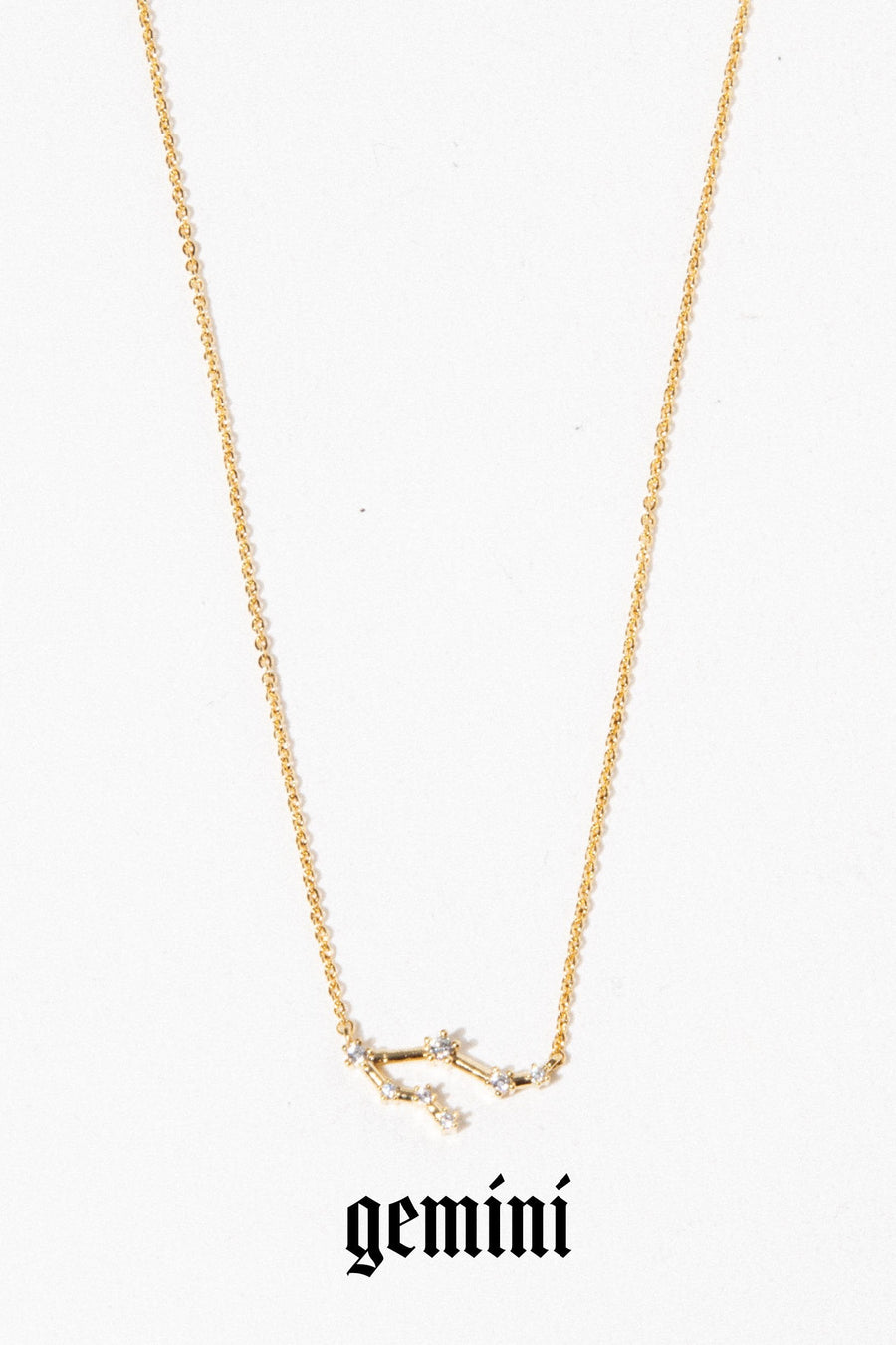 charis Jewelry Gemini / 16 Inches / Gold Constellation Necklace