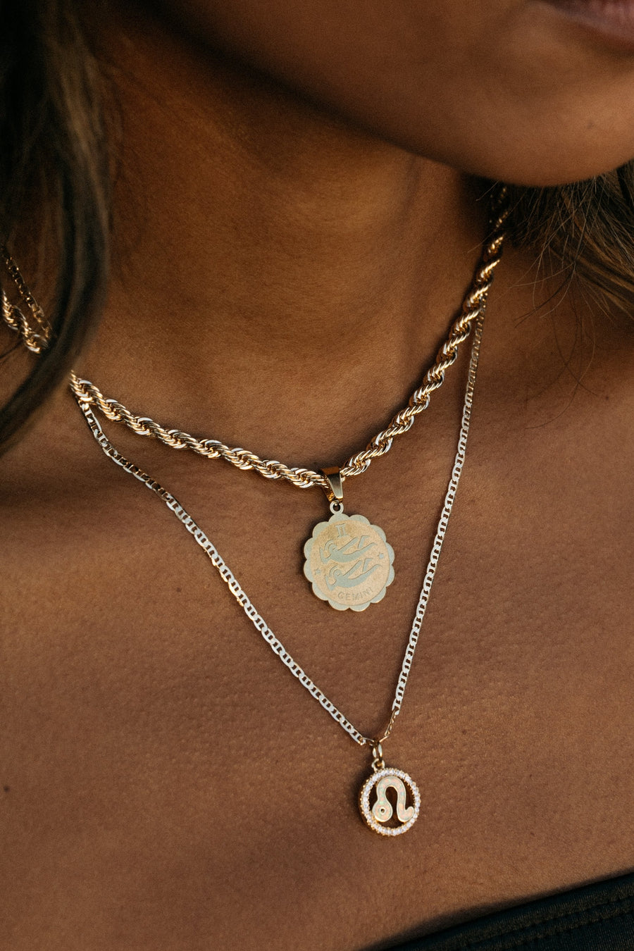 Dona Italia Jewelry Cosmic Opal Zodiac Necklace