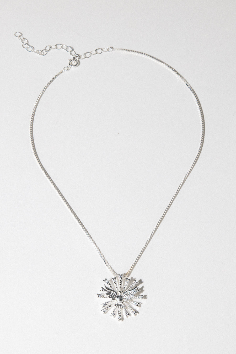 Dona Italia Jewelry 14 Inches / Silver Dove Rays Necklace