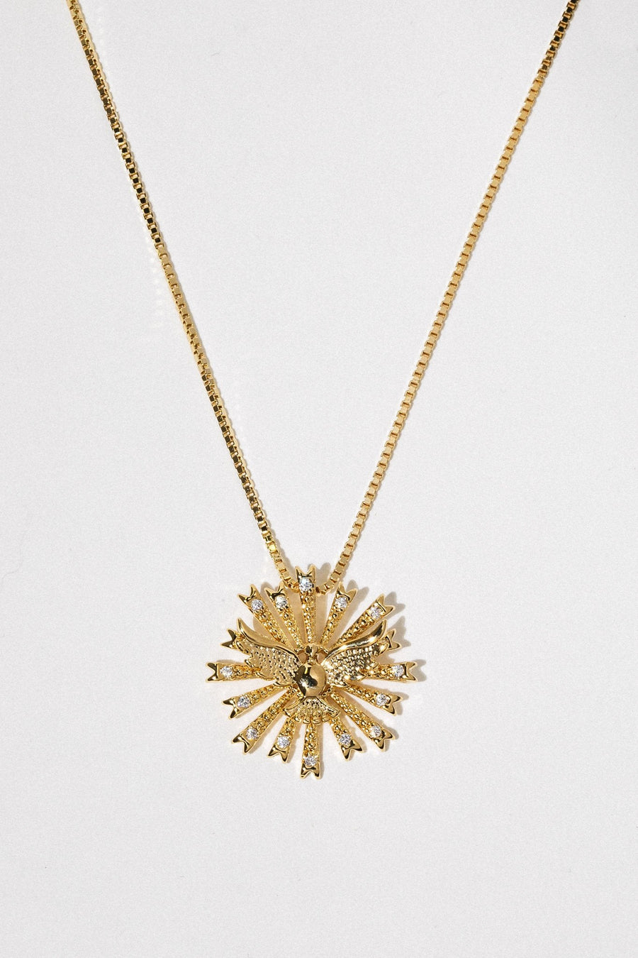Dona Italia Jewelry 14 Inches / Gold Dove Rays Necklace