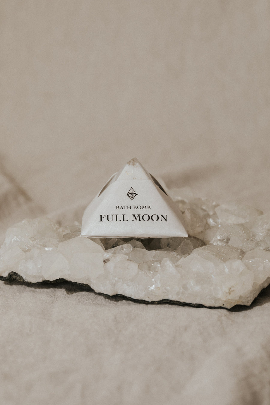 Magic Fairy Candles Objects Full Moon / FINAL SALE Meditation Bath Bomb - Silver/White