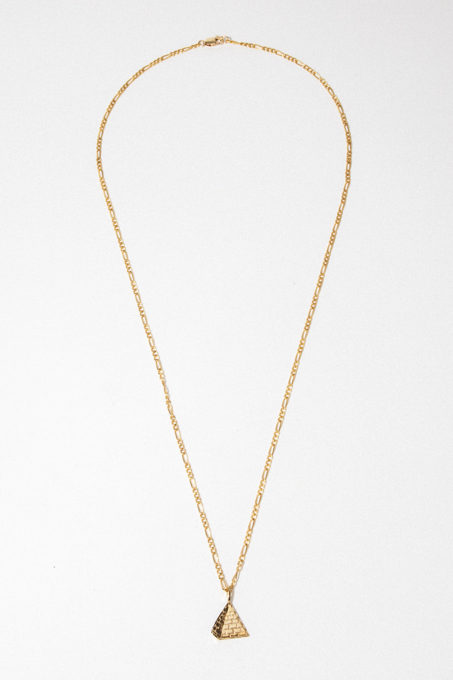CGM Jewelry Gold / 24 Inches Unisex Pyramid Necklace