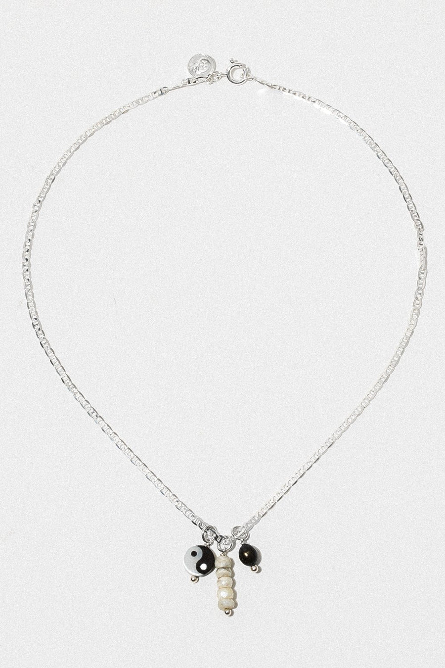 Dona Italia Jewelry Silver / 14 Inches Vitality Yin Yang Charm Necklace